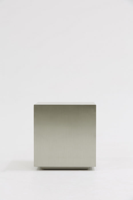 VIG Furniture - Modrest Anvil Modern Brushed Stainless Steel End Table - VGVCET8368
