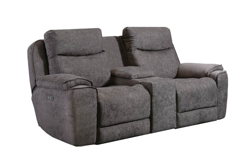 Southern Motion - Show Stopper Power Headrest Loveseat w-Console and Hidden Cupholders - 736-78P - GreatFurnitureDeal