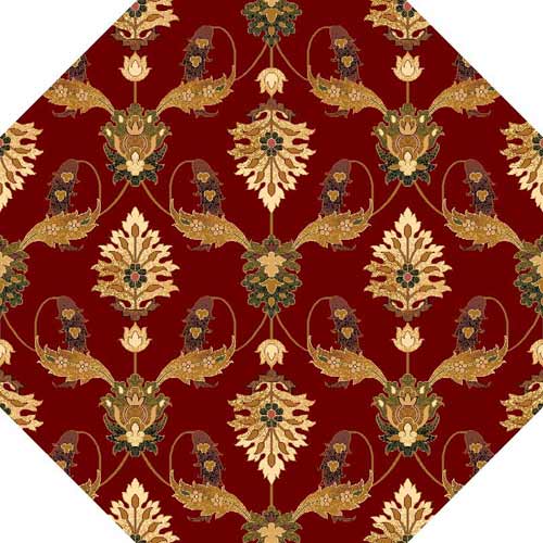 KAS Oriental Rugs - Cambridge Red Palazzo Area Rugs - KAS7364