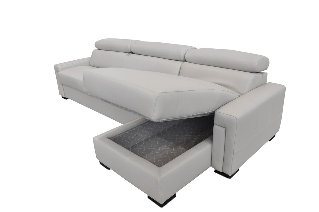 VIG Furniture - Estro Salotti Sacha Reversible Sofa Bed Sectional w- Storage - VGNTSACHA-E3018