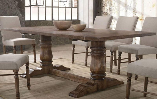 Acme Furniture - Leventis Weathered Oak Dining Table - 74655 - GreatFurnitureDeal