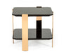 VIG Furniture - Modrest Leroy Modern Ebony & Rosegold End Table - VGHB280B-EBN - GreatFurnitureDeal