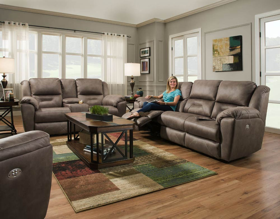 Southern Motion - Pandora Double Reclining Sofa with Power Headrest - 751-61P - GreatFurnitureDeal