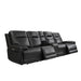 Trevor Triple 4 Seats Power Sofa With Console | Genuine Leather | Lumbar Support | Adjustable Headrest | USB & Type C Charge Port | Middle Armless Chair With Triple Power Control - GreatFurnitureDeal