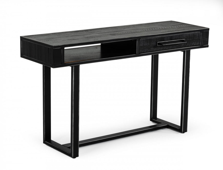 VIG Furniture - Modrest Hardy Modern Black Acacia Console Table - VGLBTHER-CS130