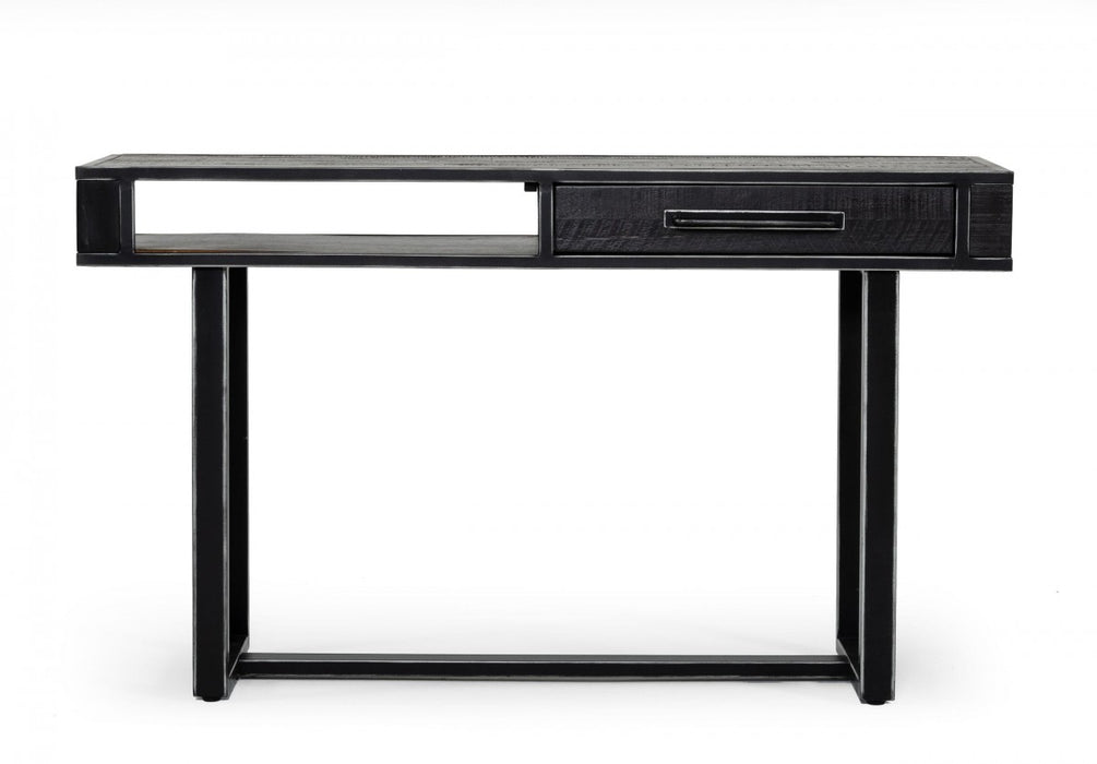 VIG Furniture - Modrest Hardy Modern Black Acacia Console Table - VGLBTHER-CS130
