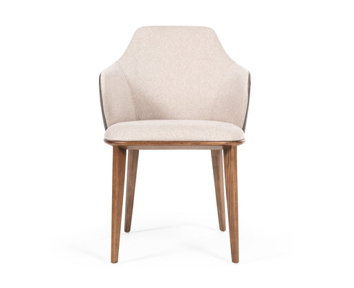 VIG Furniture - Modrest Megan Modern Beige & Grey Dining Chair - VGCSCH17117-1 - GreatFurnitureDeal