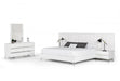 VIG Furniture - Nova Domus Angela - Italian Modern White Eco Leather Bed - VGACANGELA-BED - GreatFurnitureDeal