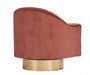 VIG Furniture - Divani Casa Parson Modern Copper Velvet Swivel Armchair - VGRH-RHS-AC-511-COP - GreatFurnitureDeal