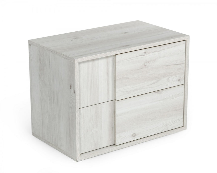 VIG Furniture - Nova Domus Asus - Italian Modern White Washed Oak Nightstand - VGACASUS-NS-ASH
