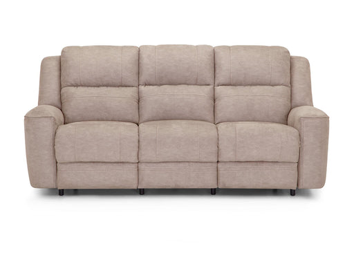 Franklin Furniture - Verona Dual Power Reclining Sofa w-USB in Kipling Pebble - 76245-PEBBLE - GreatFurnitureDeal