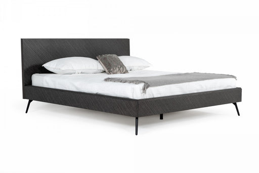 VIG Furniture - Modrest Gaige - Modern Grey Elm Bed - VGBB-MA1907-GRY - GreatFurnitureDeal