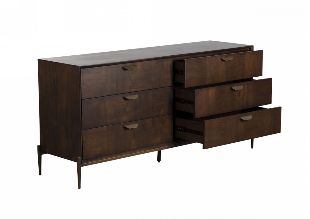 VIG Furniture - Modrest Shane - Modern Acacia & Brass Dresser - VGNX-MEMPHIS-20180 - GreatFurnitureDeal