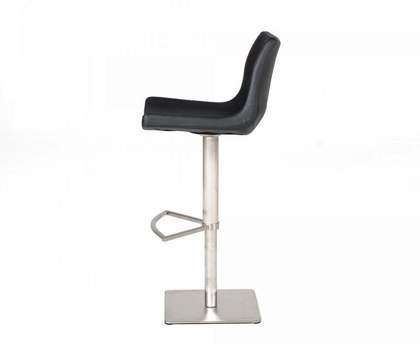 VIG Furniture - Modrest Aaron - Modern Black Eco-Leather Bar Stool - VGHR5357-GB - GreatFurnitureDeal