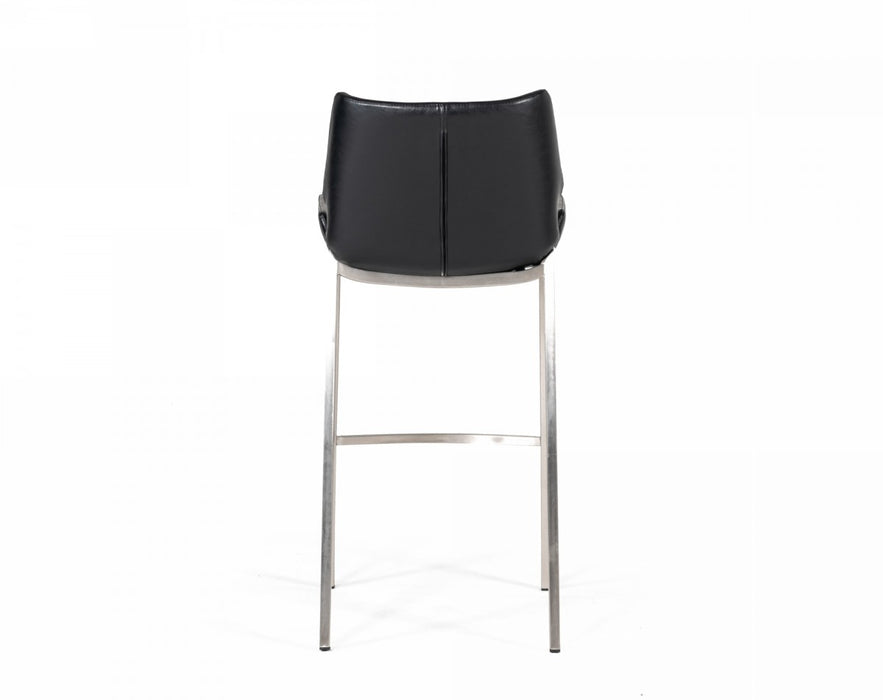 VIG Furniture - Modrest Dave - Modern Black Eco-Leather Bar Stool (Set of 2) - VGHR5368-B