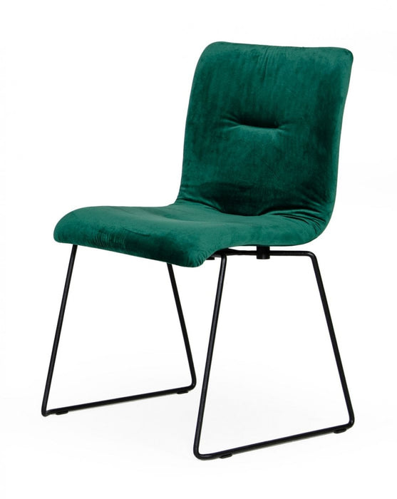 VIG Furniture - Modrest Yannis - Modern Green Fabric Dining Chair (Set of 2) - VGMAMI-913-GRN - GreatFurnitureDeal