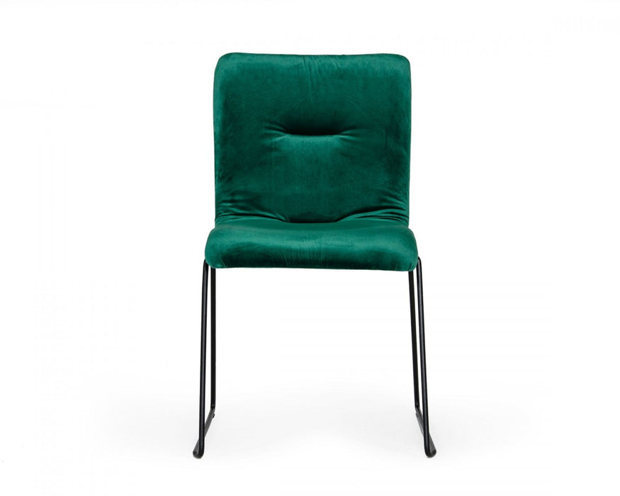 VIG Furniture - Modrest Yannis - Modern Green Fabric Dining Chair (Set of 2) - VGMAMI-913-GRN