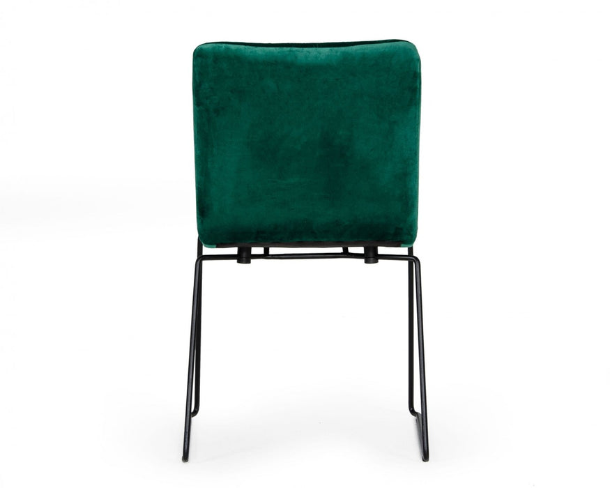 VIG Furniture - Modrest Yannis - Modern Green Fabric Dining Chair (Set of 2) - VGMAMI-913-GRN