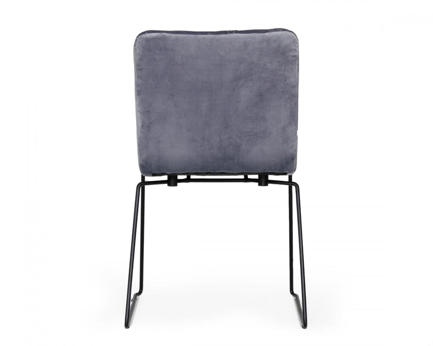 VIG Furniture - Modrest Yannis - Modern Grey Fabric Dining Chair (Set of 2) - VGMAMI-913-GRAY