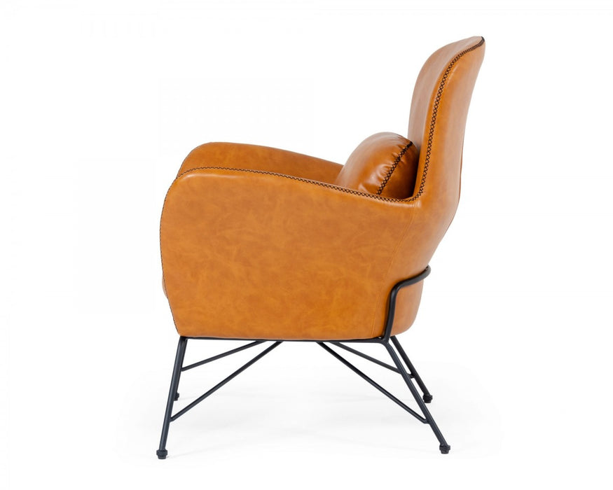 VIG Furniture - Modrest Kirk - Modern Brown Eco-Leather Accent Chair - VGBNEC-059
