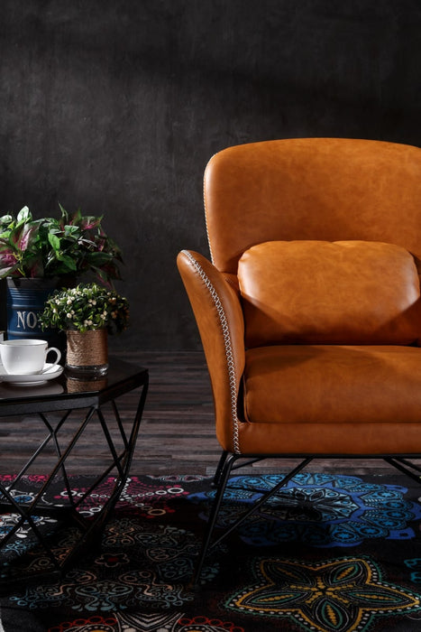 VIG Furniture - Modrest Kirk - Modern Brown Eco-Leather Accent Chair - VGBNEC-059