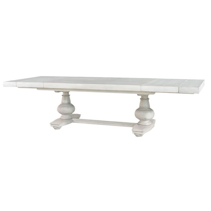 Bramble - Lambeth Extension Breadboard Dining Table 79'' extends to 118'' in Off White - BR-FAC-76362OFW----LDT