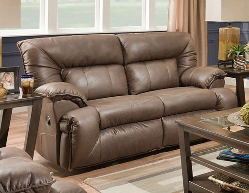 Franklin Furniture - Hector Rocking-Reclining Loveseat in Commodore Cocoa - 76423