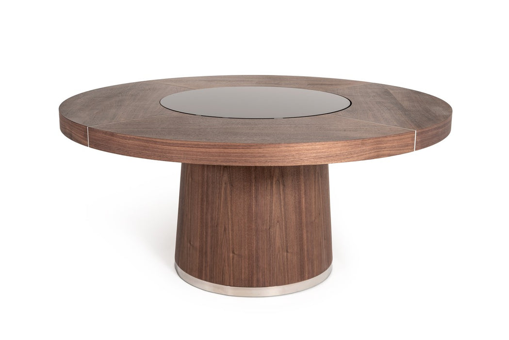 VIG Furniture - Modrest Houston - Round Modern Dining Table - VGHB850T-WAL