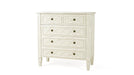 Bramble - Dauphine 5 Drawer Dresser W- Flat Front in White Harvest - BR-76537WHD - GreatFurnitureDeal