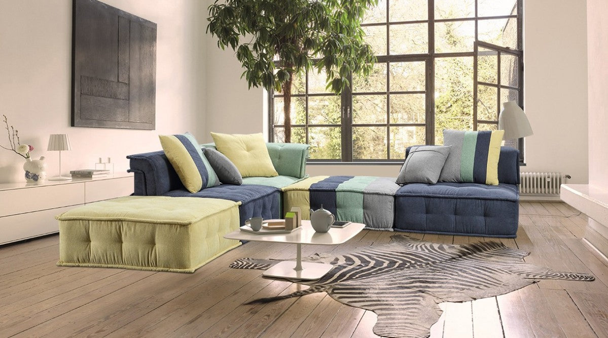 VIG Furniture - Divani Casa Dubai - The Second- Modern Fabric Sectional Sofa - VGKN8450-2