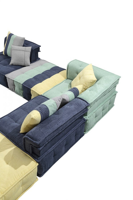 VIG Furniture - Divani Casa Dubai - The Second- Modern Fabric Sectional Sofa - VGKN8450-2