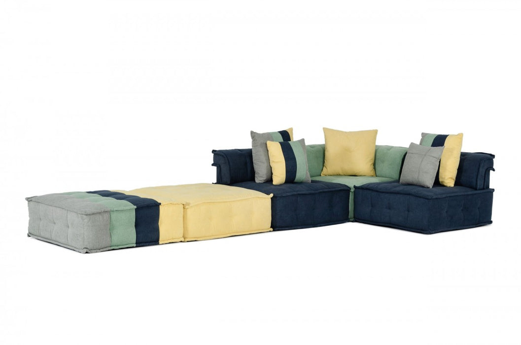 VIG Furniture - Divani Casa Dubai - The Second- Modern Fabric Sectional Sofa - VGKN8450-2 - GreatFurnitureDeal