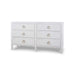 Bramble - Mornington Linen Wrapped 6 Drawer Dresser in Matte White - BR-76585 - GreatFurnitureDeal