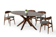 VIG Furniture - Modrest Prospect - Modern Oval Walnut Dining Table - VGMAMIT-5276-1 - GreatFurnitureDeal