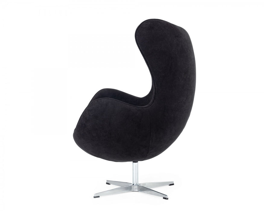 VIG Furniture - Modrest Lenmar - Modern Black Fabric Accent Chair - VGBNEC-025-BLK