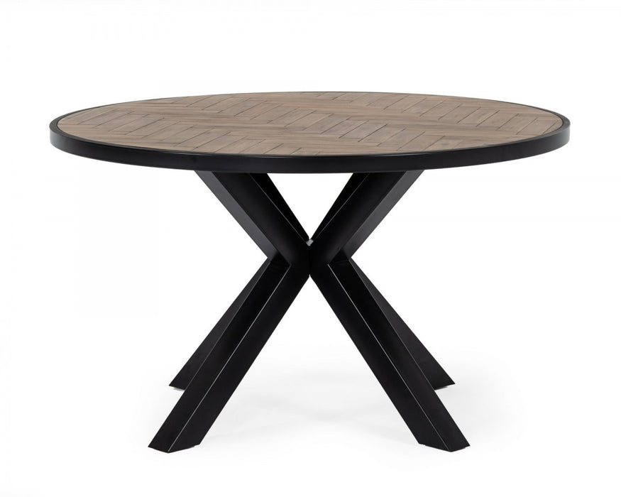 VIG Furniture - Modrest Pasada - Industrial Brown Acacia Dining Table - VGWH183720501