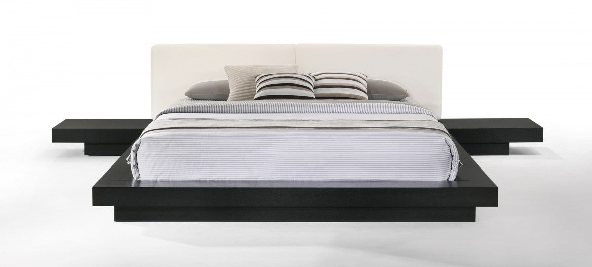 VIG Furniture - Modrest Tokyo - Contemporary Black and White Platform Bed - VGMABR-90-BLK-WHT - GreatFurnitureDeal