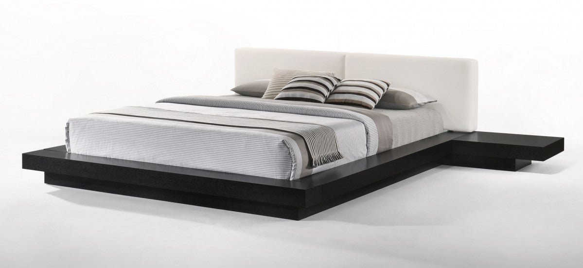 VIG Furniture - Modrest Tokyo - Contemporary Black and White Platform Bed - VGMABR-90-BLK-WHT