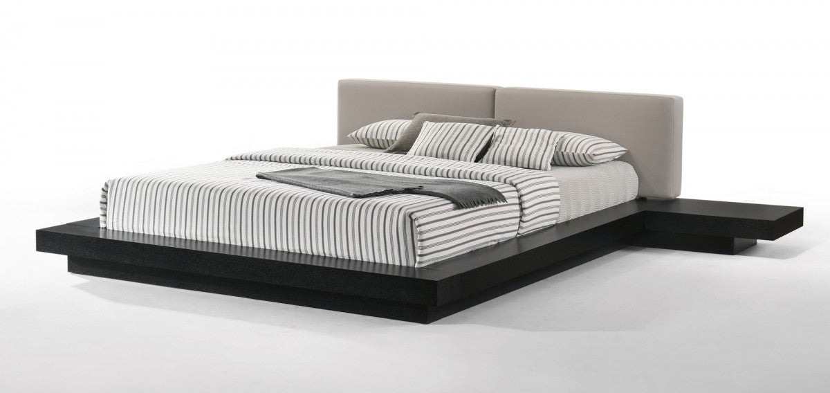VIG Furniture - Modrest Tokyo - Contemporary Black and Grey Platform Bed - VGMABR-90-BLK-GRAY - GreatFurnitureDeal