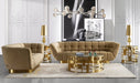 VIG Furniture - Modrest Kudo - Glam Clear Glass and Gold Glass Coffee Table - VGODLZ-219C - GreatFurnitureDeal