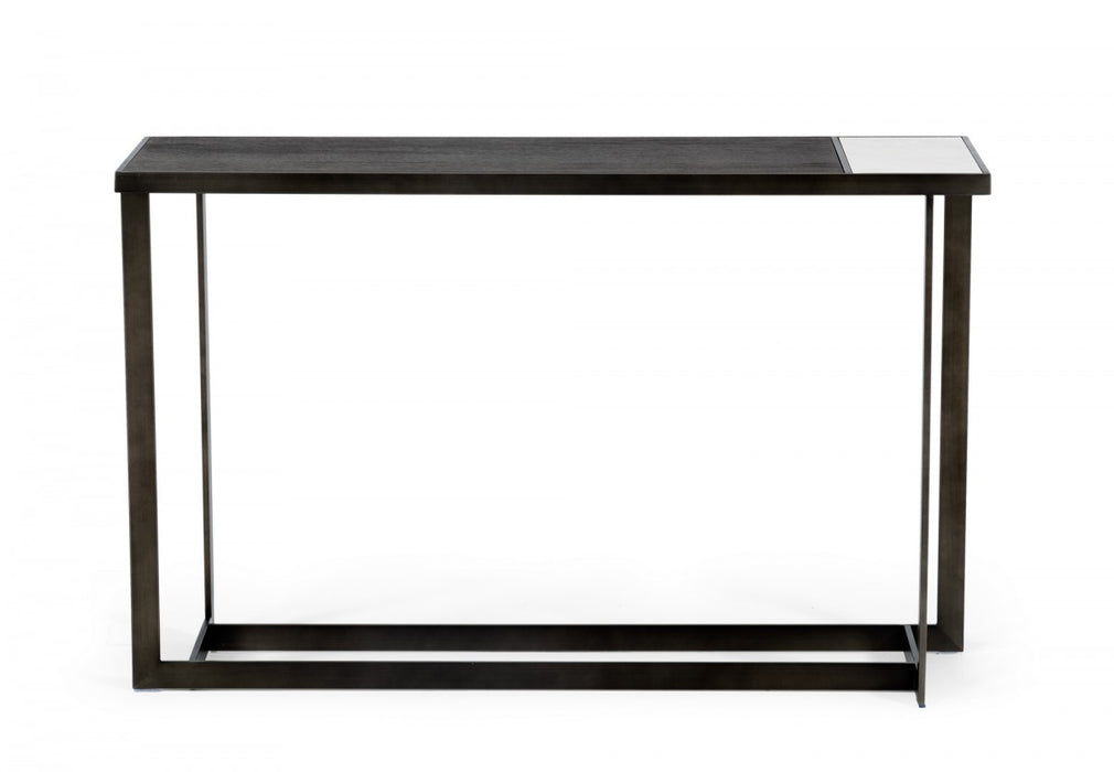 VIG Furniture - Modrest Fargo - Modern Ceramic & Grey Walnut Console Table - VGHB320D
