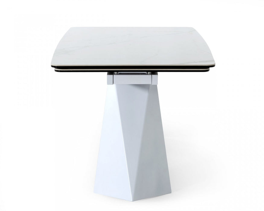 VIG Furniture - Modrest Encanto - Modern White Ceramic Dining Table - VGNS8762-DT - GreatFurnitureDeal