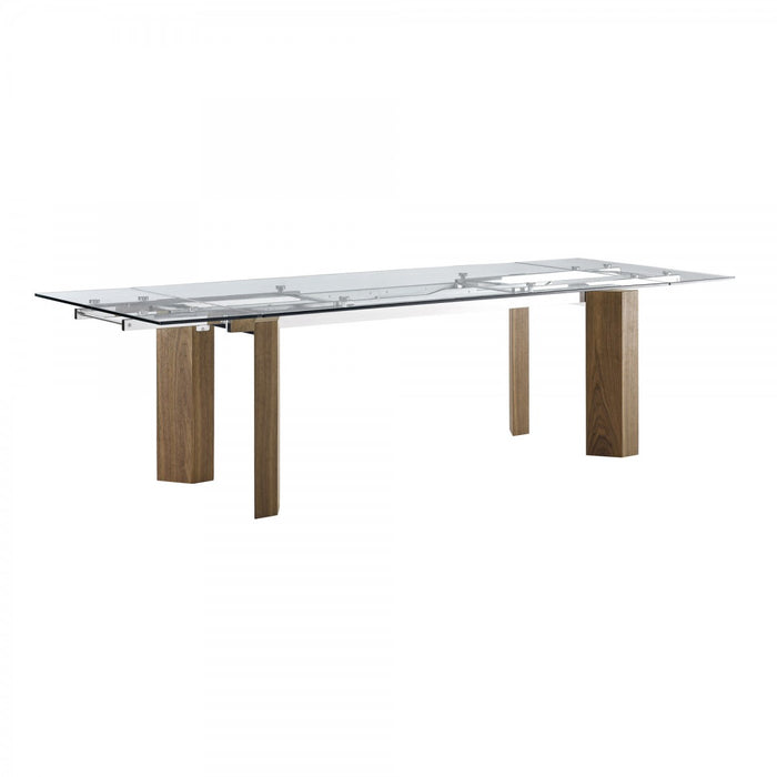 VIG Furniture - Modrest Helena -  Modern Extendable Glass Dining Table - Large - VGEWD2048MA - GreatFurnitureDeal