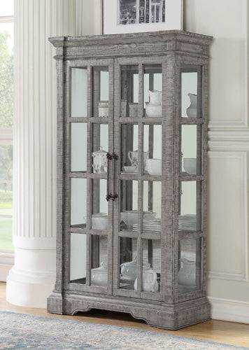 Acme Furniture - Artesia Salvaged Natural Curio Cabinet - 77095 - GreatFurnitureDeal