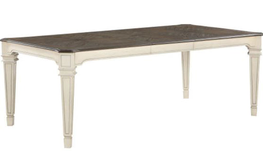 Acme Furniture - Kayley Dining Table in Antique White & Dark Oak - 77135 - GreatFurnitureDeal