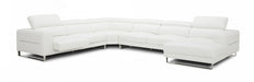 VIG Furniture - Divani Casa Mentor Modern Dark Grey Leatherette Sectional w/ 2 Recliners - VGMB-R095-DKGRY