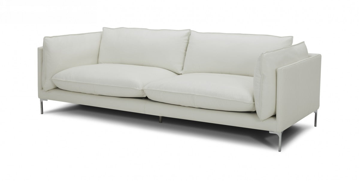 VIG Furniture - Divani Casa Harvest - Modern White Full Leather Sofa - VGKKKF2627-L2927-SOFA