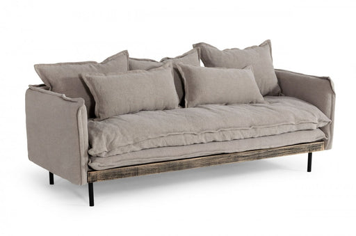 VIG Furniture - Divani Casa Mathis - Modern Grey Fabric Sofa - VGUIMY635 - GreatFurnitureDeal