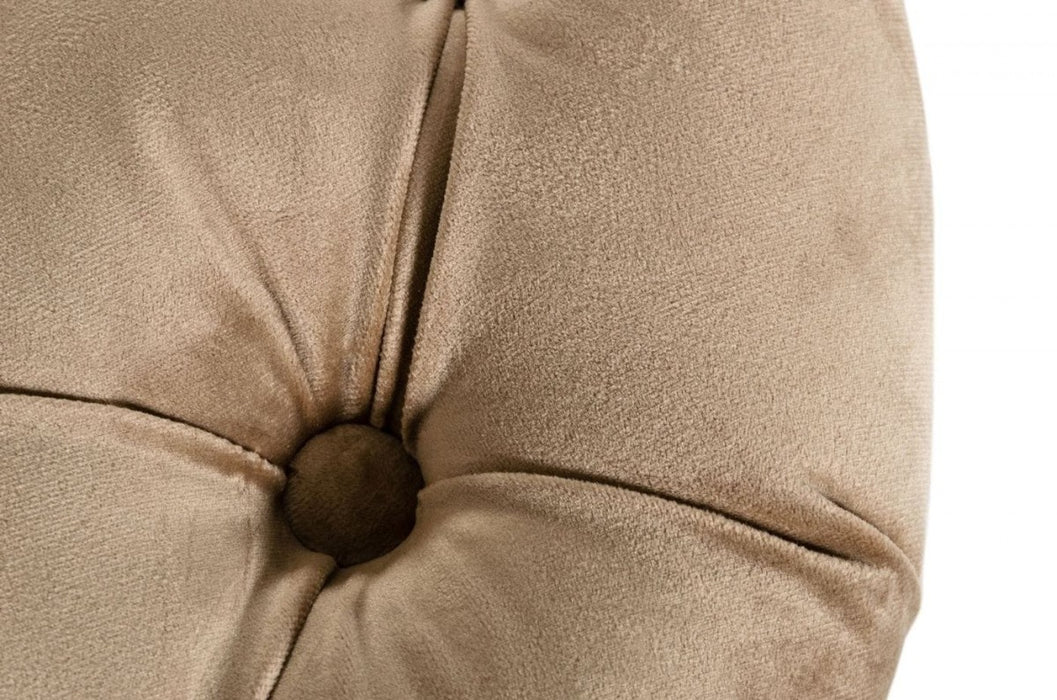 VIG Furniture - Divani Casa Murdoch - Glam Beige and Gold Fabric Sofa - VGUIMY529