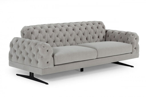 VIG Furniture - Divani Casa Sepulveda - Modern Grey Fabric Sofa - VGUIMY488 - GreatFurnitureDeal